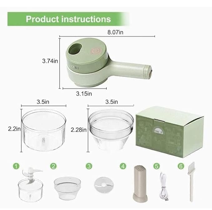 Chef’s 4-in-1 Wireless Veggie chopper!